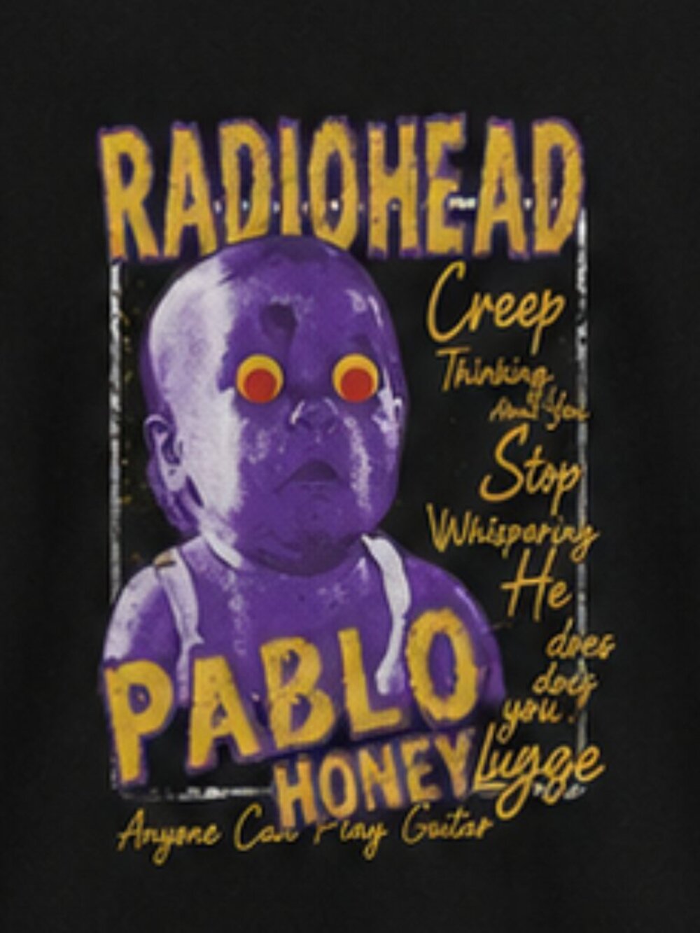 Radiohead AOP Pablo Honey 90s Band Tour 2 side T shirt - Picture 2 of 6